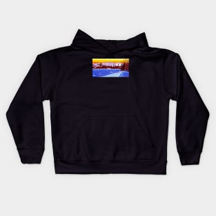 Coastal Trail at Dusk Kids Hoodie